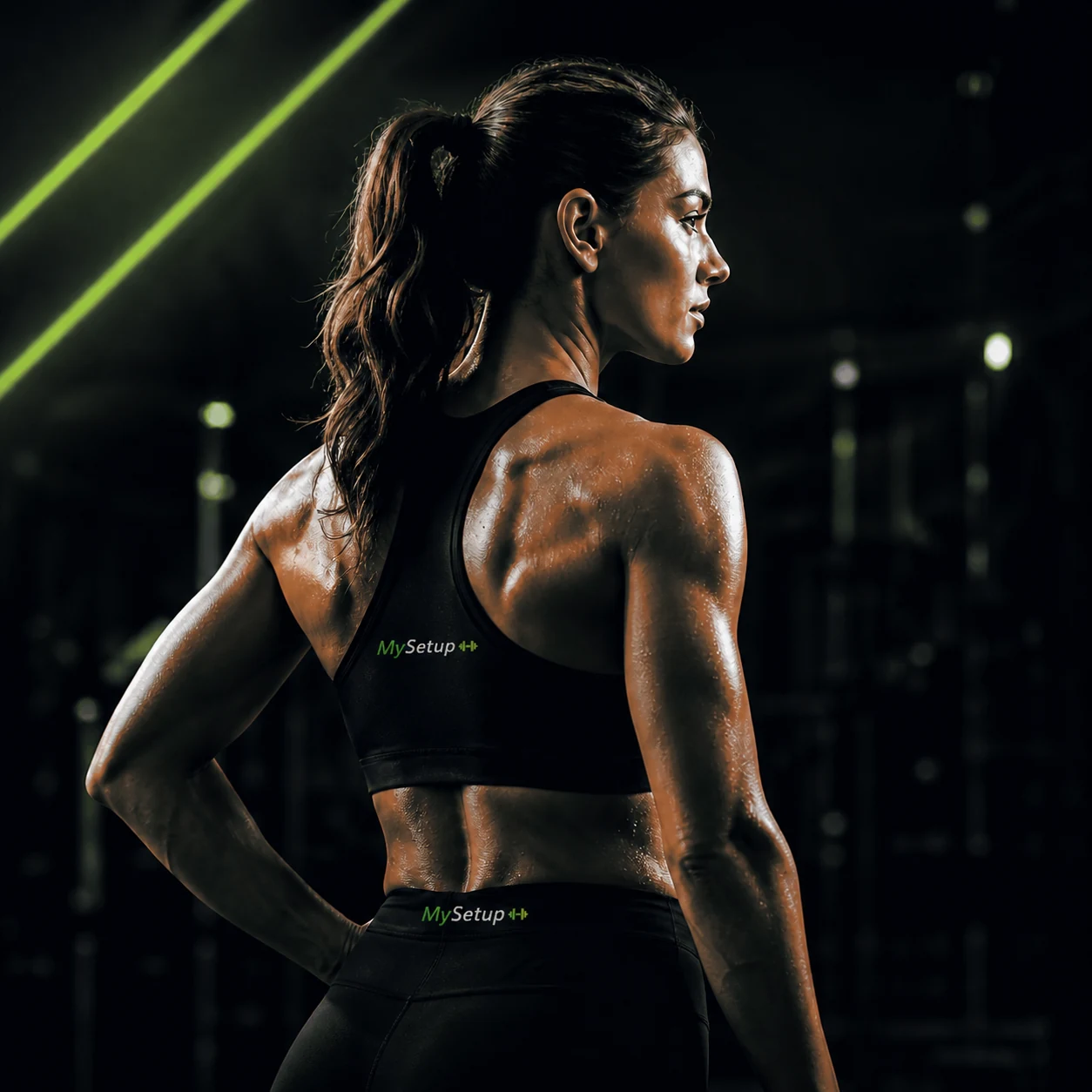 Athlete in a modern gym